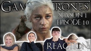 GAME OF THRONES SEASON 1 EPISODE 10 FIRE AND BLOOD REACTION [upl. by Artnoed669]