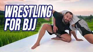 Wrestling Basics for BJJ How to Peak out when your sweep fails [upl. by Howie]