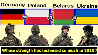 Poland vs Belarus  Germany vs Poland Belarus vs Ukraine  military power comparison 2023 [upl. by Derril]