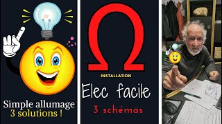 Comprendre un interrupteur simple allumage 3 solutions Schémas et explications Elec facile [upl. by Aseyt352]