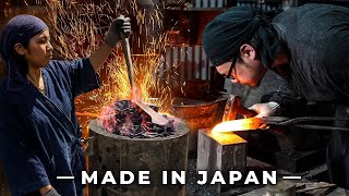 How Japanese Knives Are Made With Japans RAREST Steel [upl. by Anelad]