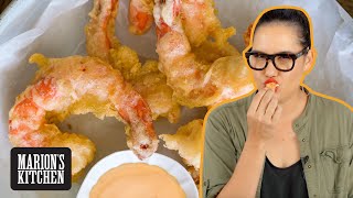 How To CRISPIEST Beer Batter At Home  My Ultimate Beer Battered Shrimp  Marions Kitchen [upl. by Notlil74]