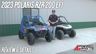 2023 Polaris RZR 200 EFI Review amp Details Youth UTV [upl. by Ayotahs]