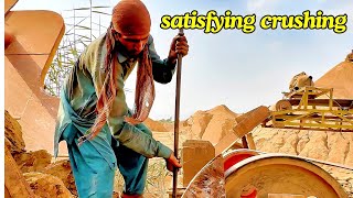 Satisfying Rock Crushing  Best Rock crushing stones crushing satisfying [upl. by Yelsha]