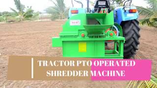 TRACTOR PTO OPERATED SHREDDER MACHINE  SRI ANDAL AGRI  91 8056939228  91 9688331533 [upl. by Mendoza]