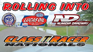 Rolling Into  Numidia Dragway  Speed Week  NHRA D1  Class Racer Nationals [upl. by Beall]