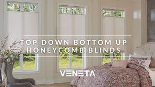 Introducing Veneta® Top Down Bottom Up Honeycomb Blinds [upl. by Rosalia236]