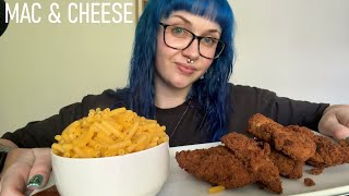 ASMR Eating Kraft Mac amp Cheese For The First Time amp Southern Fried Chicken Tenders [upl. by Esilehs823]