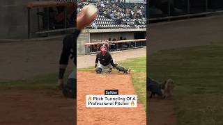 Pitch Tunneling of a Professional Pitcher  Fastball  Slider  Splitter baseball pitching [upl. by Nnylasor216]