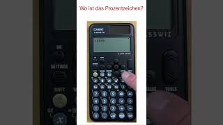 Casio fx991DE CW Wo ist das Prozentzeichen [upl. by Ailedamla]