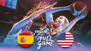 FINAL Spain v USA  Full Basketball Game  FIBA U19 Womens Basketball World Cup 2023 [upl. by Elbert]