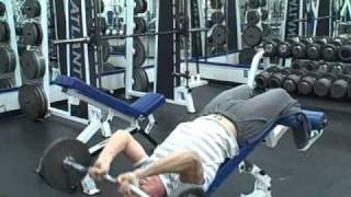 Tricep Workout  Decline Bench Skull Crushers [upl. by Thomasina]