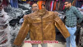 cheap and best leather jackets in Delhi Tajleather [upl. by Anelak]