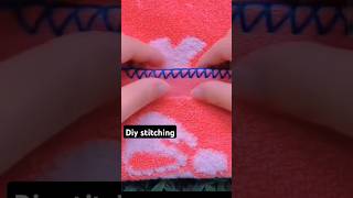 Overlock with hand stitching diynstitch handmade stichingtips stichingideas interlocking [upl. by Samuella]