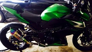 LUX Exhaust  Kawasaki Z250 with Yoshimura R11 Rainbow [upl. by Notlit935]