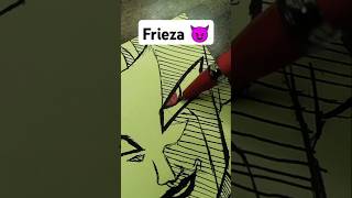 How to draw Frieza 😈 frieza dragonball youtubeshorts shorts [upl. by Justicz]