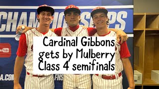 Cardinal Gibbons beats Mulberry advances to Class 4A title game [upl. by Filler644]