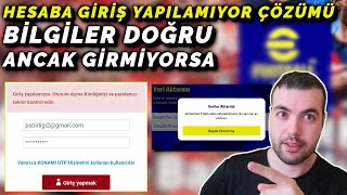 BİLGİLER DOĞRU ANCAK HESABA GİRİŞ YAPAMIYORUM HATASININ ÇÖZÜMÜ  eFootball 2023 Mobile [upl. by Nyliahs]