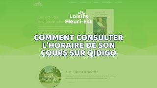 Comment consulter son horaire sur Qidigo [upl. by Pennington]