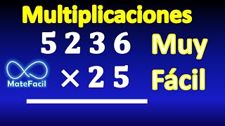 Multiplicación por 1 y 2 cifras Muy Fácil [upl. by Heber]