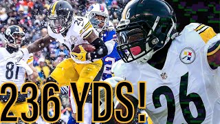 LeVeon Bell PLOWED Through the Bills for 236 YARDS RUSHING 2016 [upl. by Nadirehs]