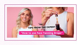 How To Use Face Tanning Drops  Skinny Tan [upl. by Rocky406]