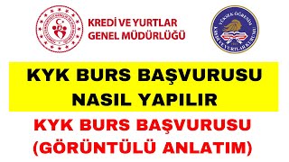 KYK Burs Başvurusu Nasıl Yapılır  KYK Burs Kredi Başvurusu Nasıl Yapılır [upl. by Thurber423]