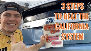 Get the NEW 2020 ORANGE CALIFORNIA HOV STICKERS on a 2012 Toyota Prius Plugin Good til 2024 [upl. by Carma865]