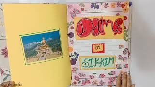 10th class science sikkim project file in hindi  based on topic dams in sikkim [upl. by Sicular680]