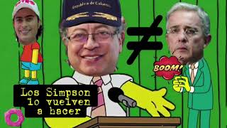 Petro vs Uribe Los Simpson lo vuelven hacer humor [upl. by Tori]