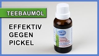 ▶︎ Pickel entfernen mit Hausmittel Teebaumöl [upl. by Edmonda]