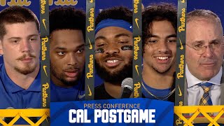 Pitt Football  Postgame Pressers  Cal [upl. by Sirronal957]