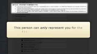 Use of a Representative Form IMM 5476 [upl. by Rosio]