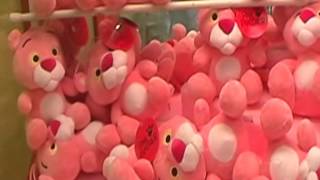 PINK PANTHER CLAW MACHINE WIN FIRST TRY CLAW MACHINE [upl. by Eita]