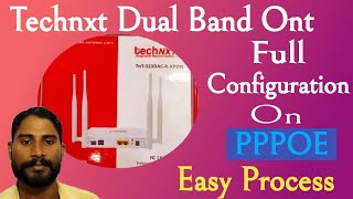 Technxt Dual Band Ont Configuration Easy Process  How To Configure Router In Hindi [upl. by Carolyne]