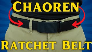 CHAOREN Ratchet Belt  1 38quot  Micro Adjustable Leather Belt FULL DEMO and REVIEW [upl. by Ferwerda]