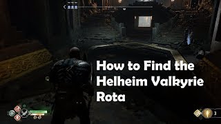 God of War 4 2018 How to Find the Helheim Valkyrie Rota Walkthrough [upl. by Argus]