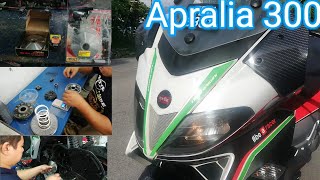 Aprilia sr max 300 scooter  aprilia 300 with malossi cvt [upl. by Sawtelle57]