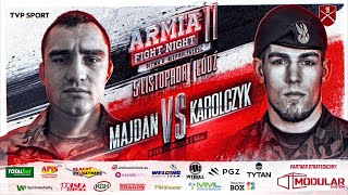 ARMIA FIGHT NIGHT 11 MILLER VS POLISZCZUK W WALCE WIECZORU [upl. by Assyle]