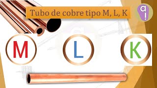 Tubo de Cobre tipo M L y K ¿Para que se utilizan y cual es su diferencia [upl. by La423]