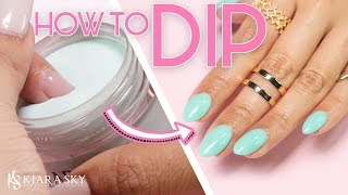 💅🏼How to do Dip Powder for Beginners ✨ Nail Tutorial ⚬ Dip Powder 101 📚✅ [upl. by Ayeka]