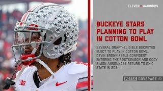 Press Coverage OSU stars commit to play in Cotton Bowl Devin Brown embracing starting opportunity [upl. by Amelie]