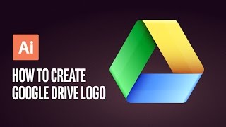 How to Create Google Drive Logo Adobe Illustrator Tutorial [upl. by Audley]