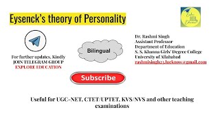 Eysencks theory of personality [upl. by Marlane449]