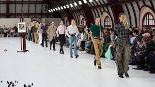 LOEWE Spring Summer 2025 men’s runway collection [upl. by Anwahsed]