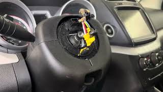 Clock Spring Replacement on 2015 Dodge Journey [upl. by Aihsa519]