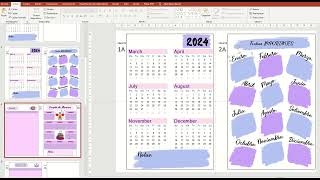 CREA UNA AGENDA PERSONALIZADA 2024 en powerpoint [upl. by Bowlds]