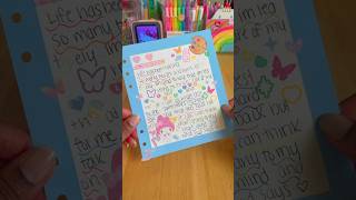 🌈A6 wide binder journal with me  rainbow theme🧸 shorts journalwithme [upl. by Mendelson]