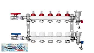 VEVOR 5Branch Radiant Heat Manifold 12quot PEX Tubing Floor Heating Manifold Set Review [upl. by Anitsim838]