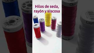 Hilos especiales para decorados y bordados Seda rayón y viscosa hilo amigosdelacostura costura [upl. by Amolap]